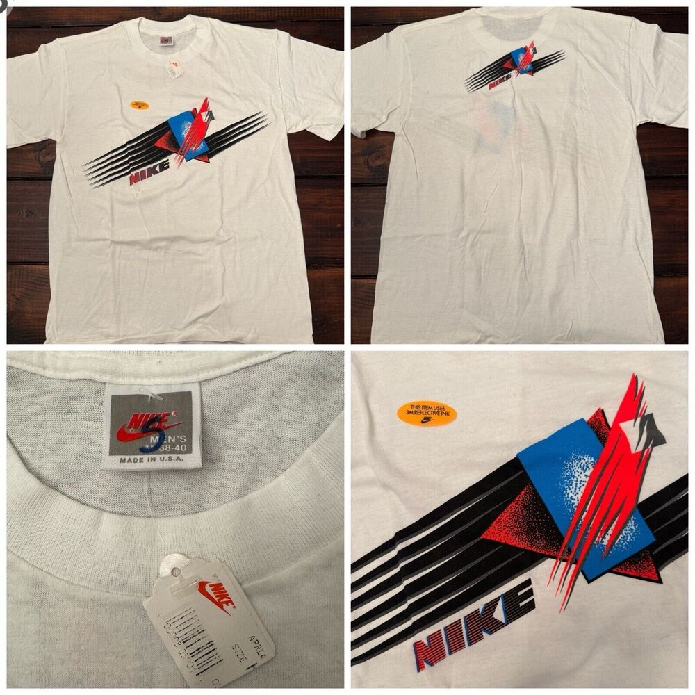 Vintage Nike Air Tech Challenge Andre Agassi Reflective T-Shirt